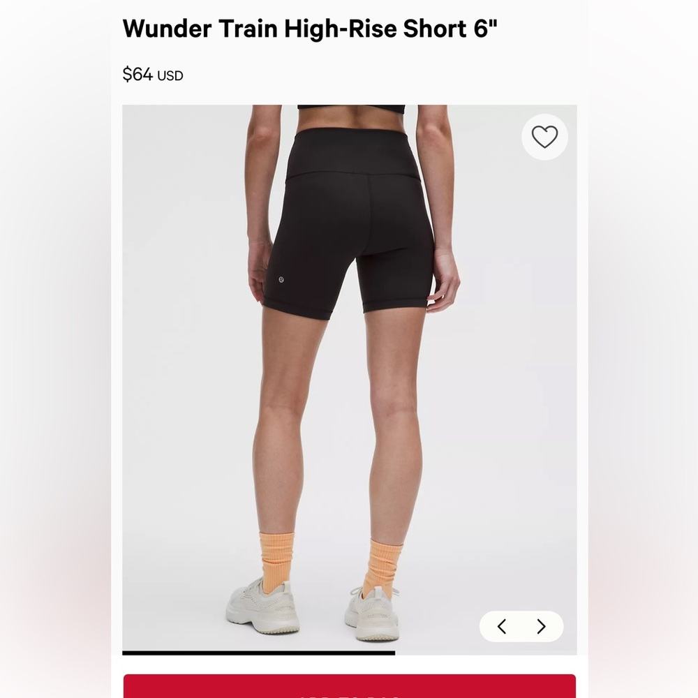 Wunder Train High-Rise Black Shorts like new - Picture 4 of 5